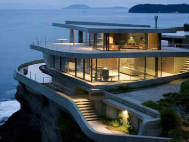 cliffside coastal home