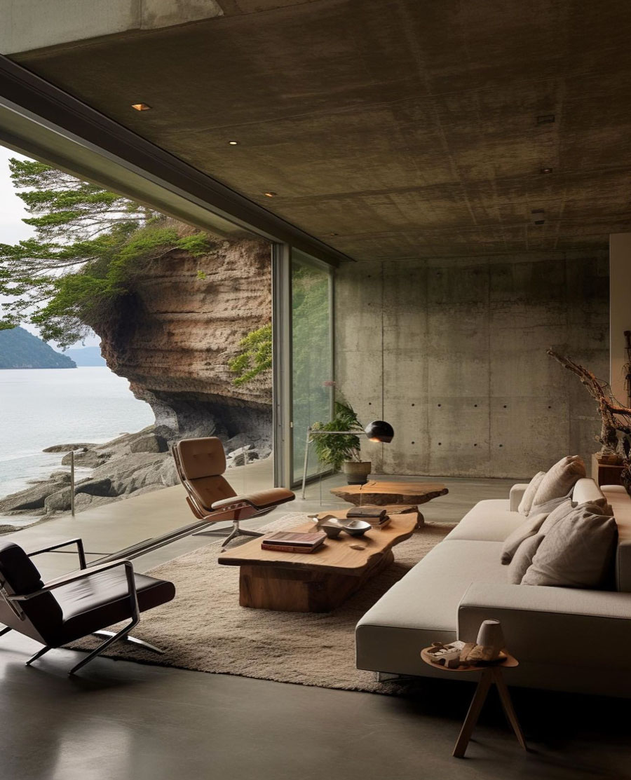 coastal dream home living room