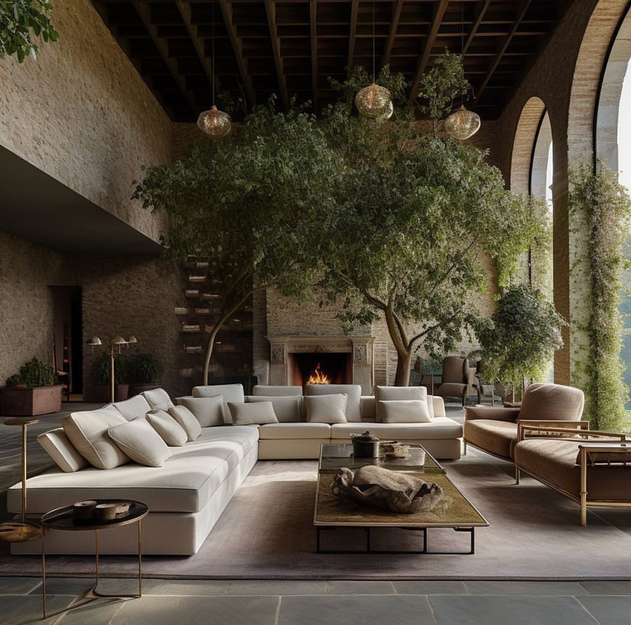 countryside inspired living room modern dream home