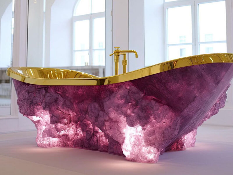 Crystal bathtub inspiration