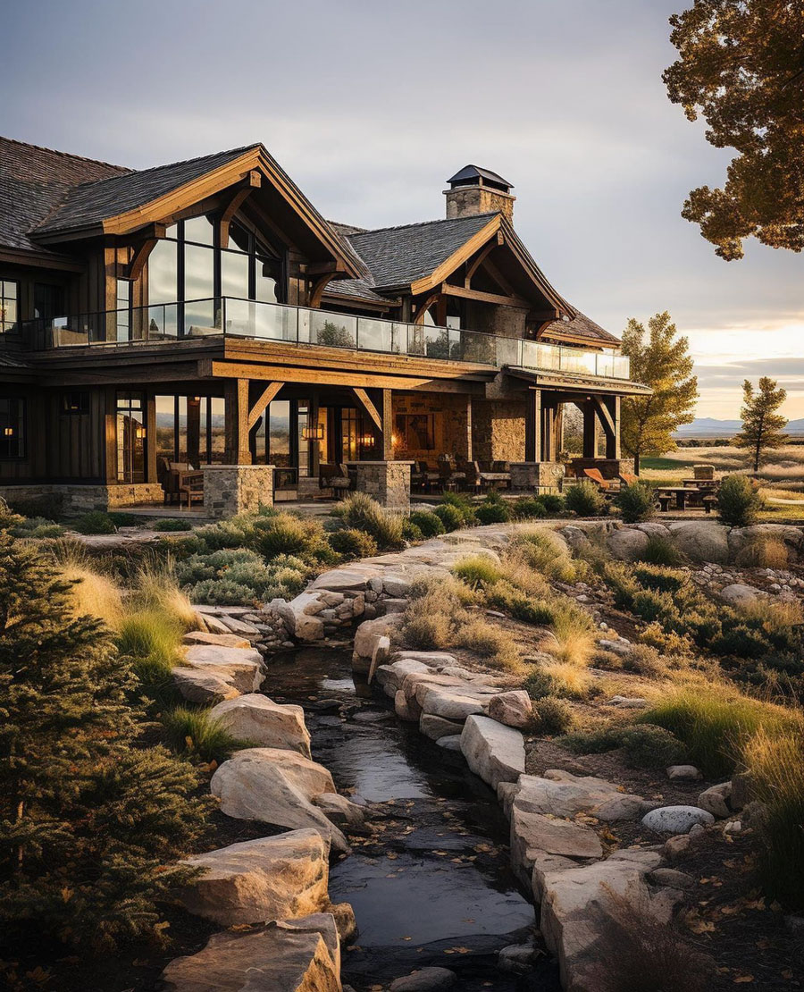 exterior amazing mountain dream home