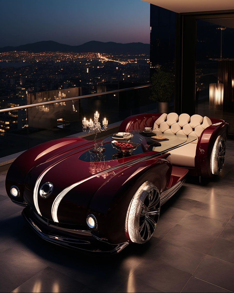 futuristic car inspired table dream home