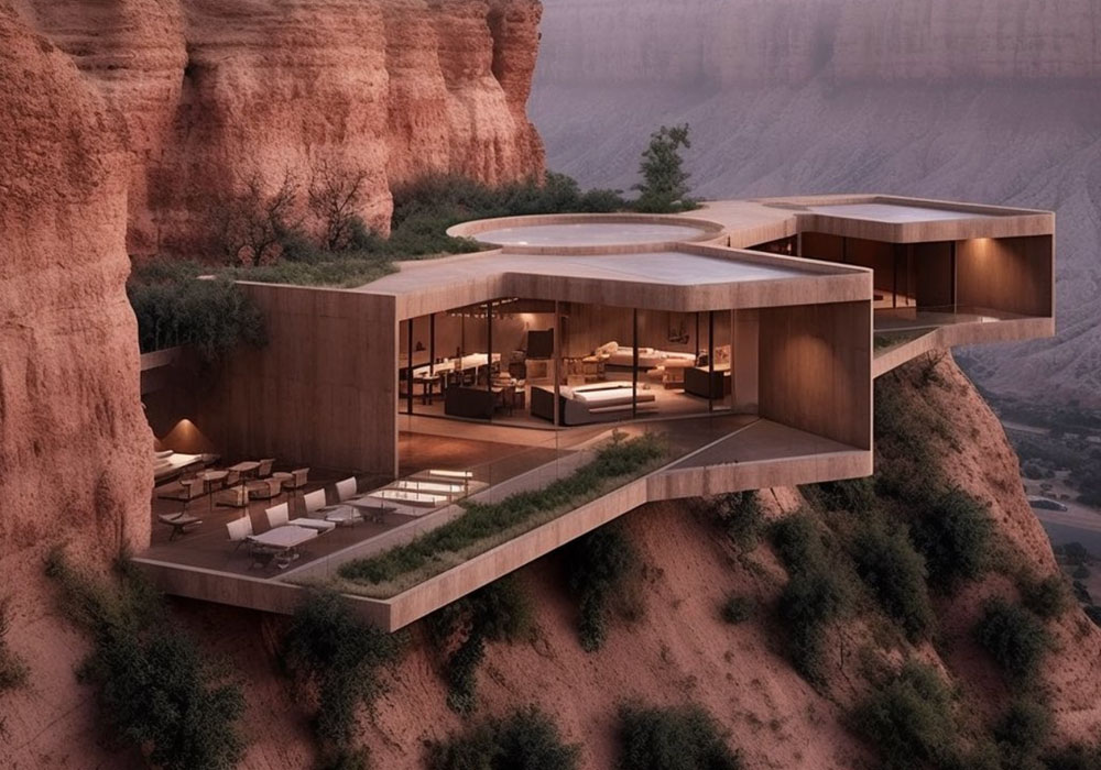 Sedona dream home cliffside house