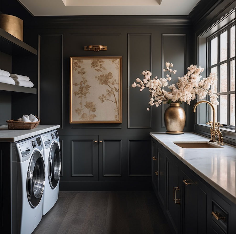 silver-blue-laundry-room