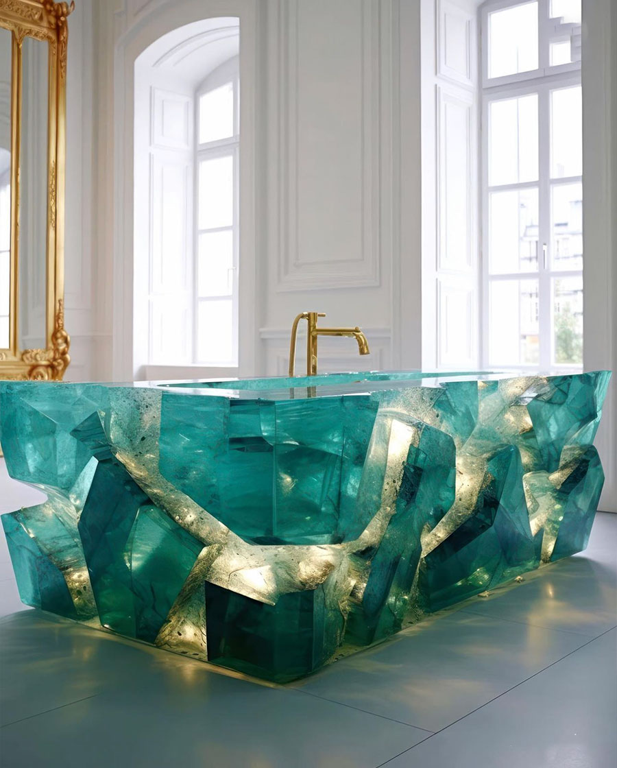 square-crystal-bathtub