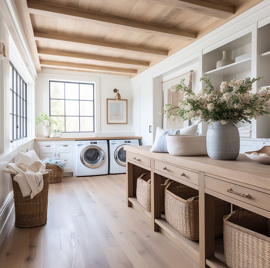 white-walls-with-natural-wood-laundry-room