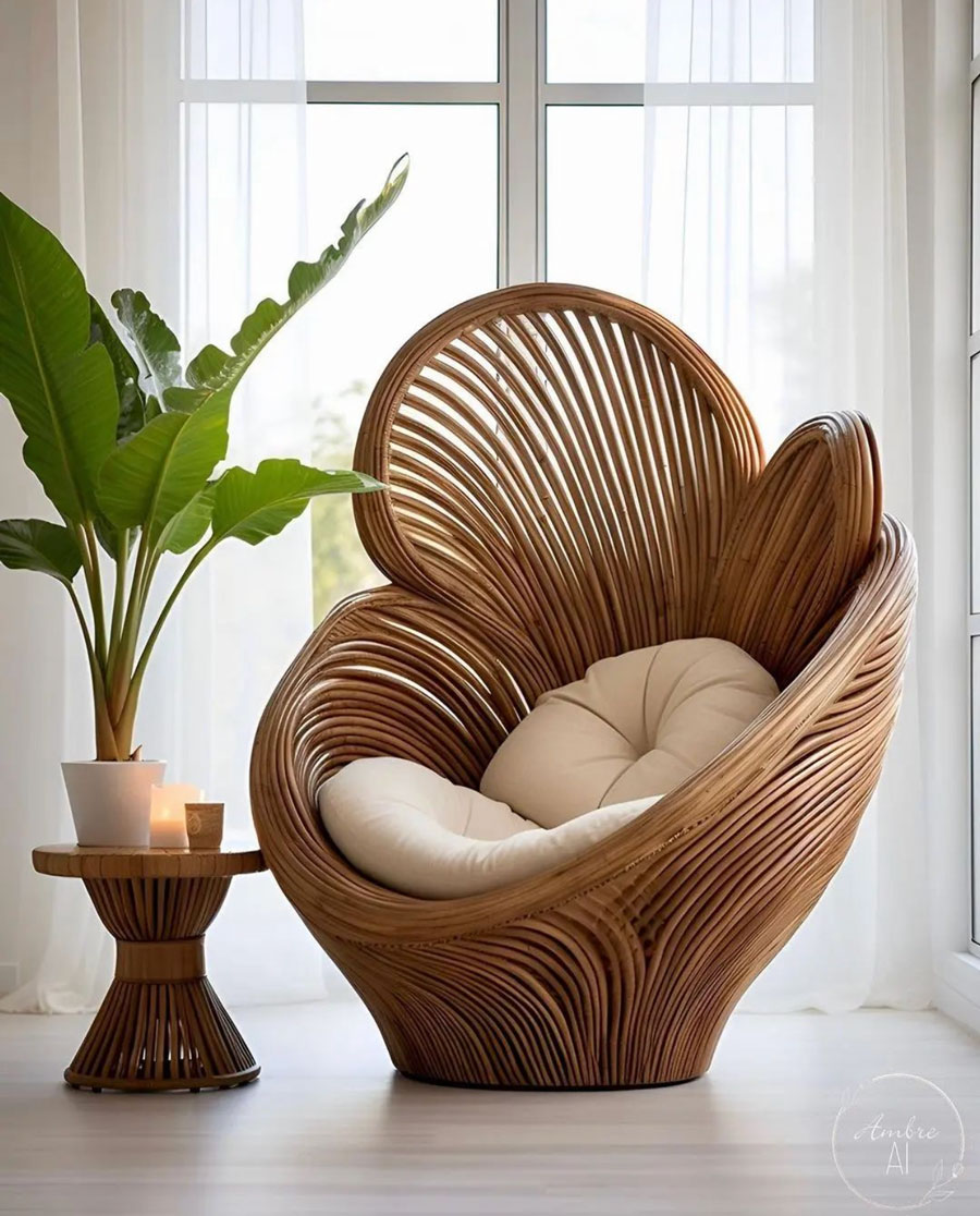 wood spine chair