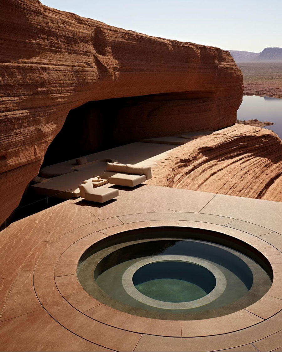 Dream Home Villa in The Utah Mountains Circular Hot Tub