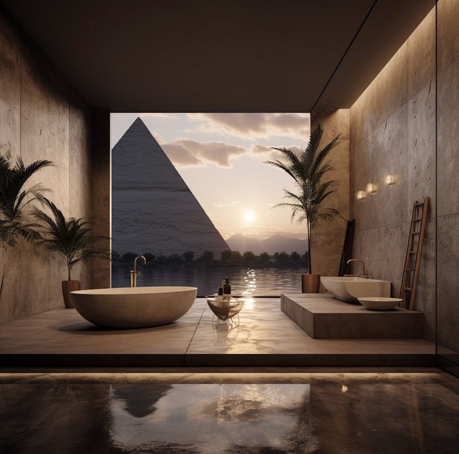 Egyptian Dream Home Spa bathroom