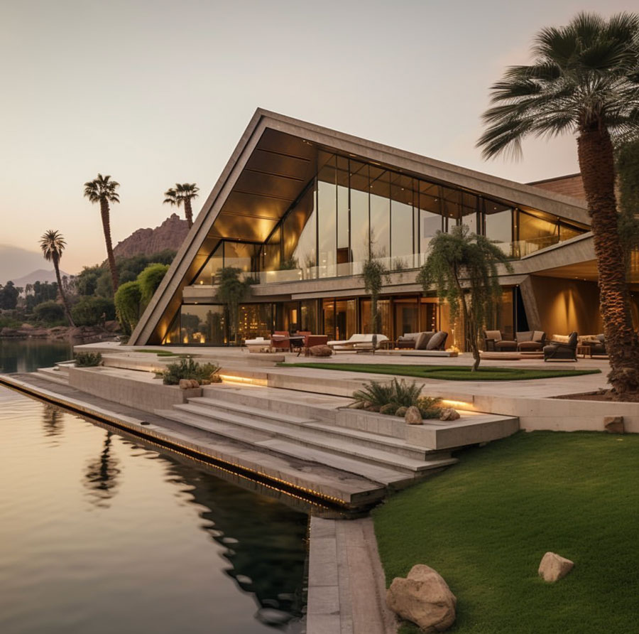 Egyptian Dream Home exterior pool