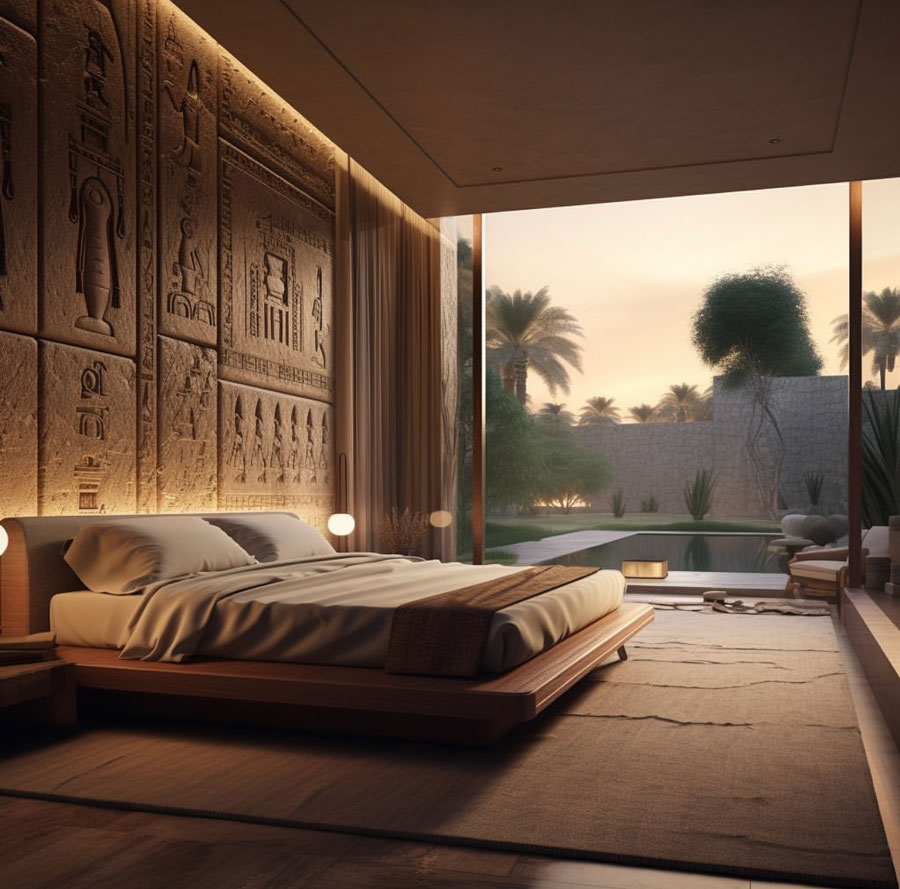 Egyptian Dream Home large bedroom