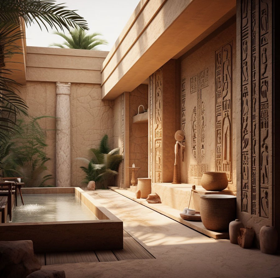 Egyptian Dream Home private bathroom