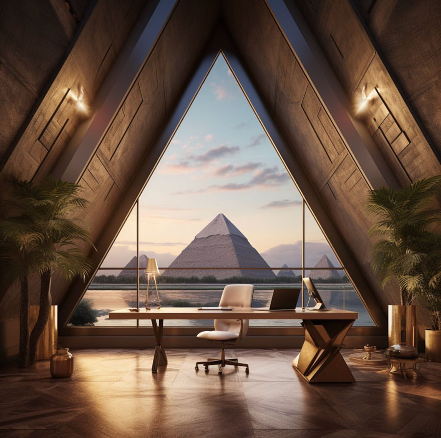 Egyptian Dream Home simple office