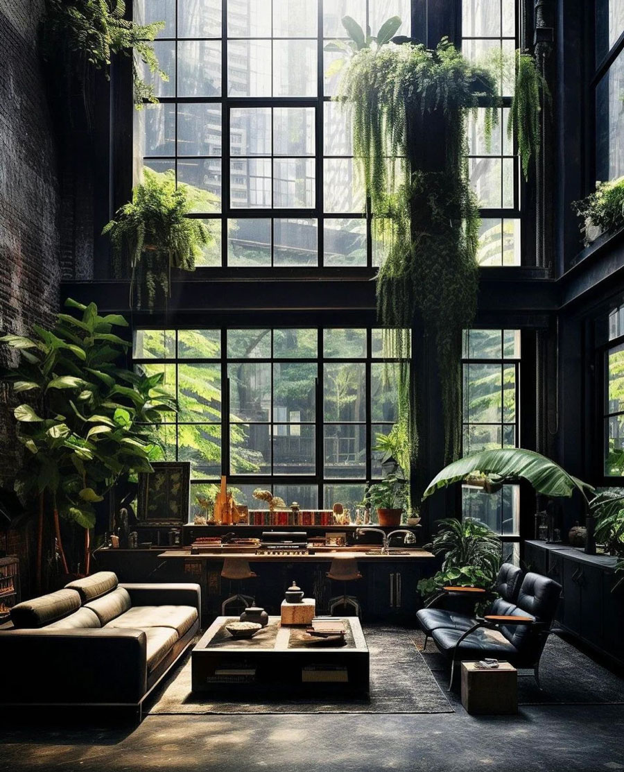 New York Loft Dream Home Living Room