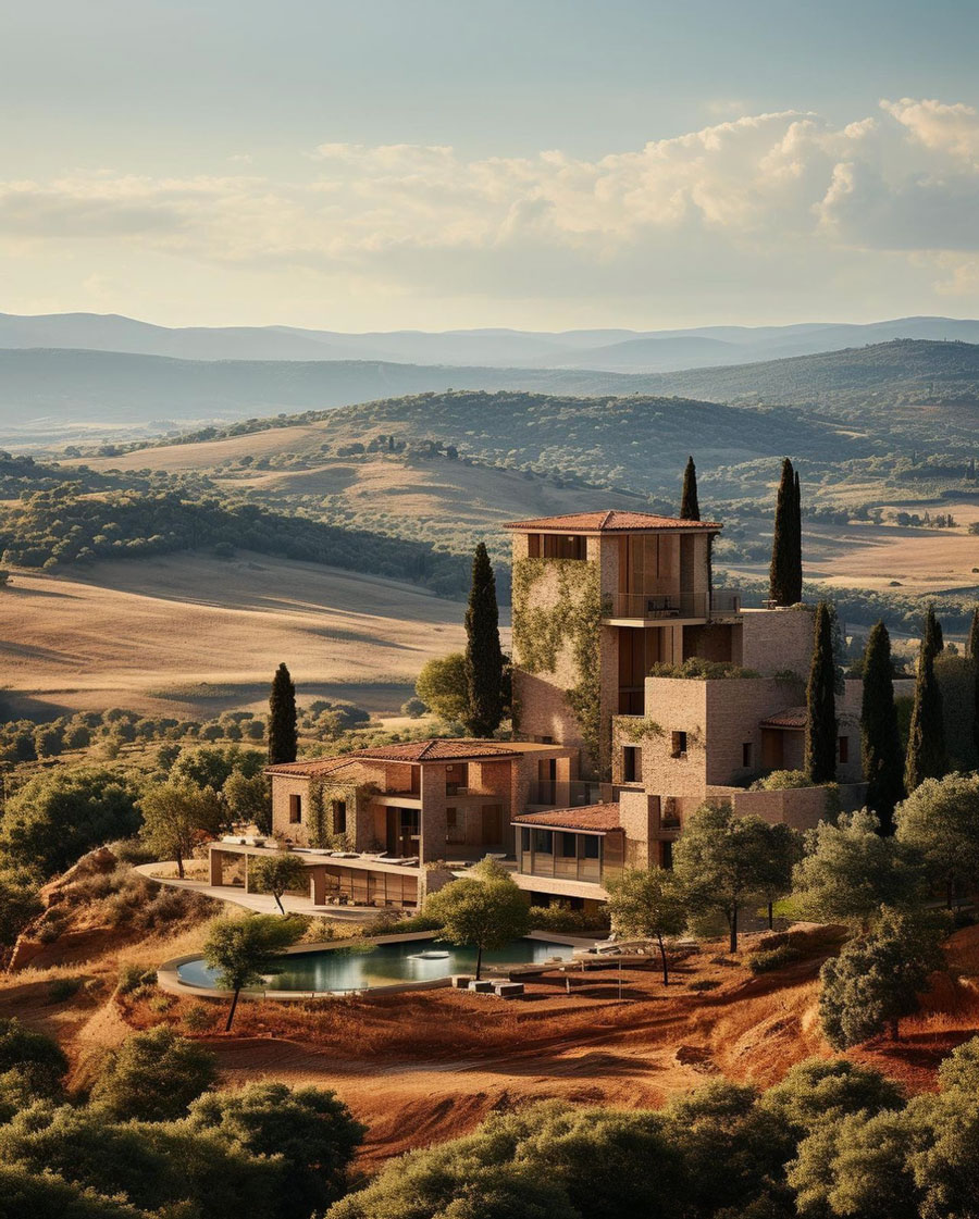 Tuscany Dream Home exterior design