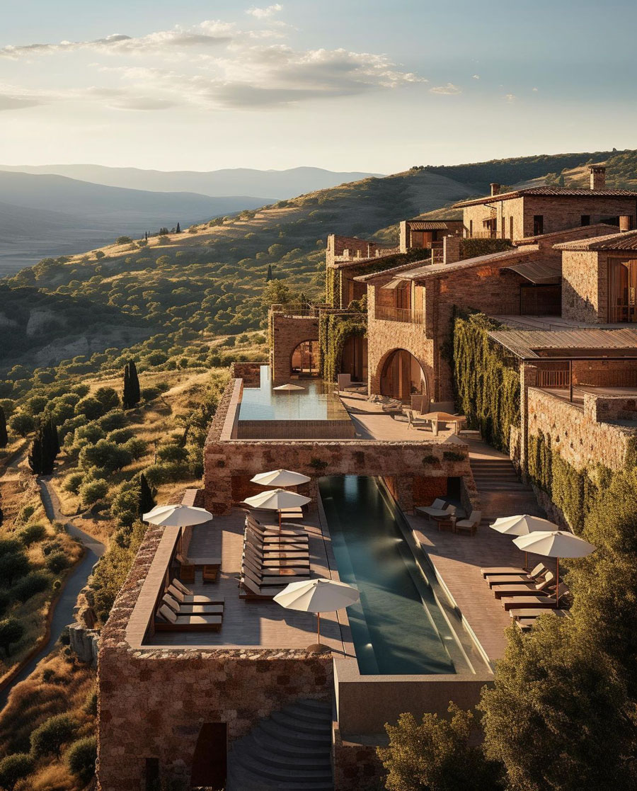 Tuscany Dream Home swimming pools