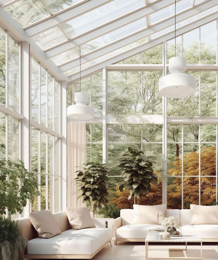 All White Couches in your Sunroom in Your Dream Home