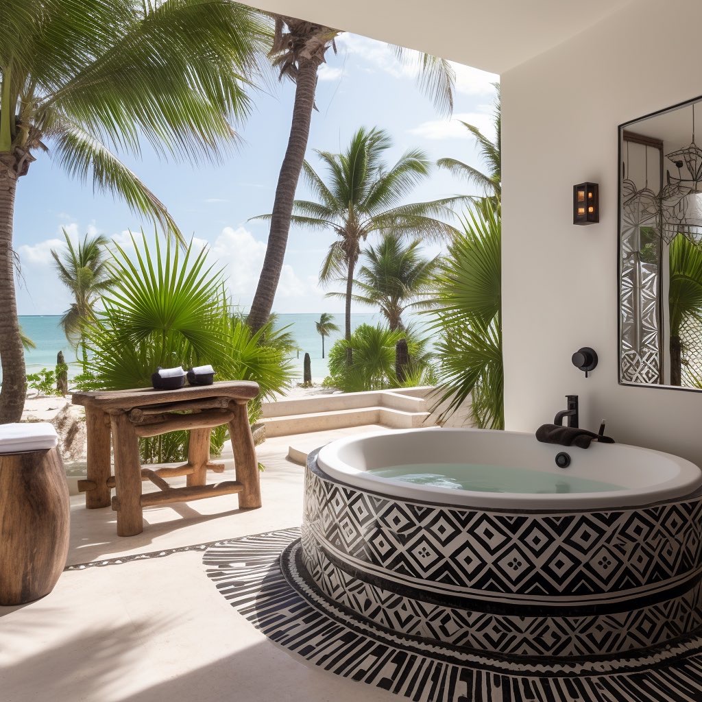 Dream Home Villa on the Beaches of Tulum Master Bathroom