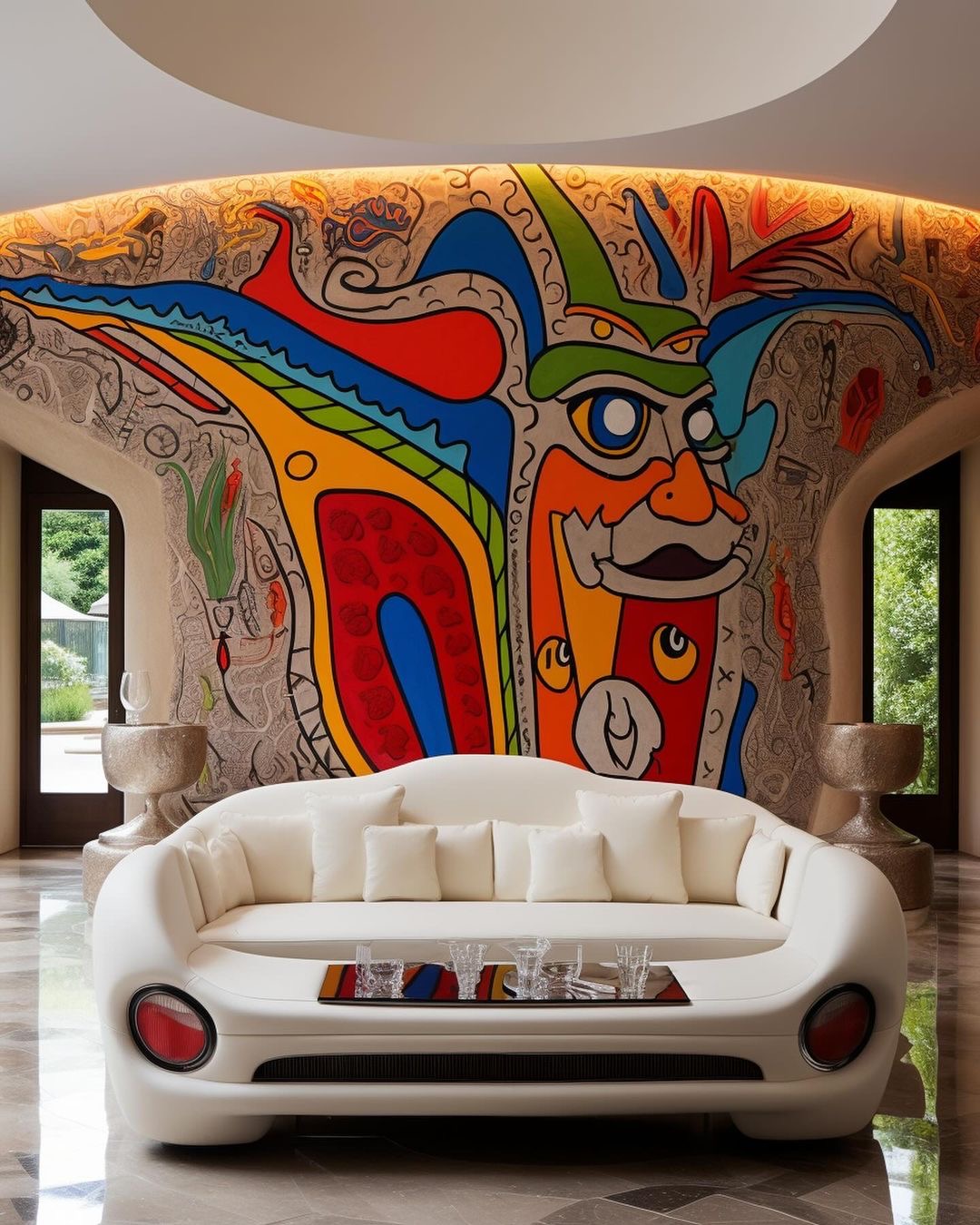 Eclectic Art in Your Modern Dream Home Living Room