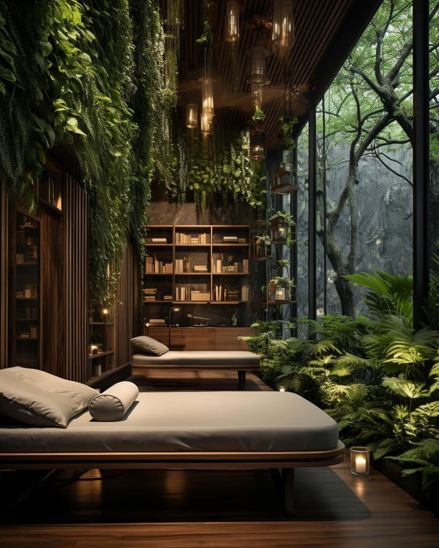 Eco-Friendly Modern Dream Home Message Room