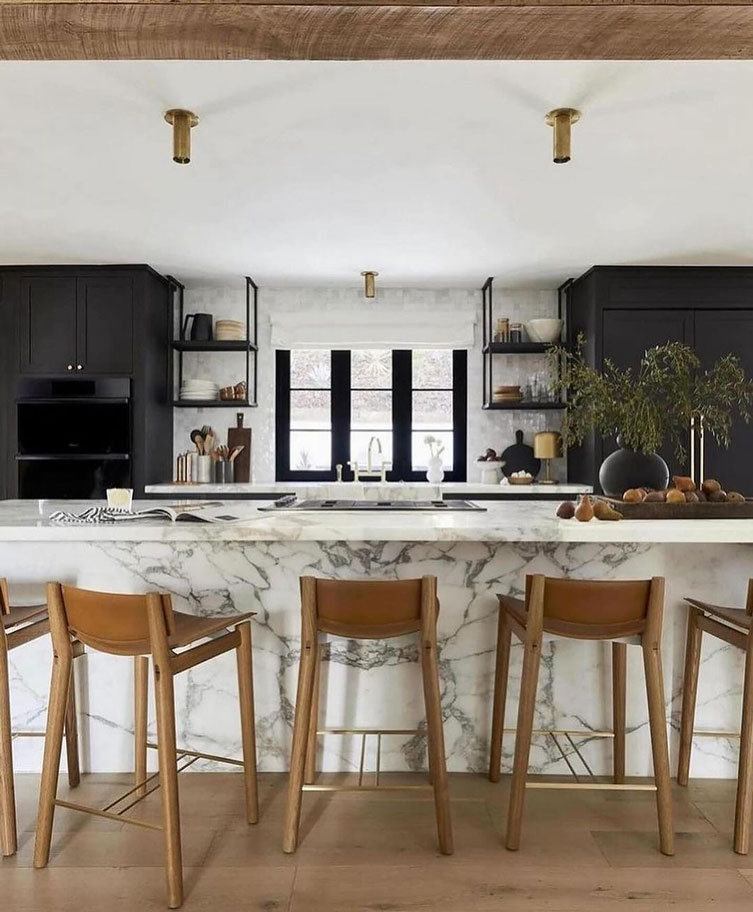 Granite Counter Tops and Island Kitchen Spanish Modern Dream Home