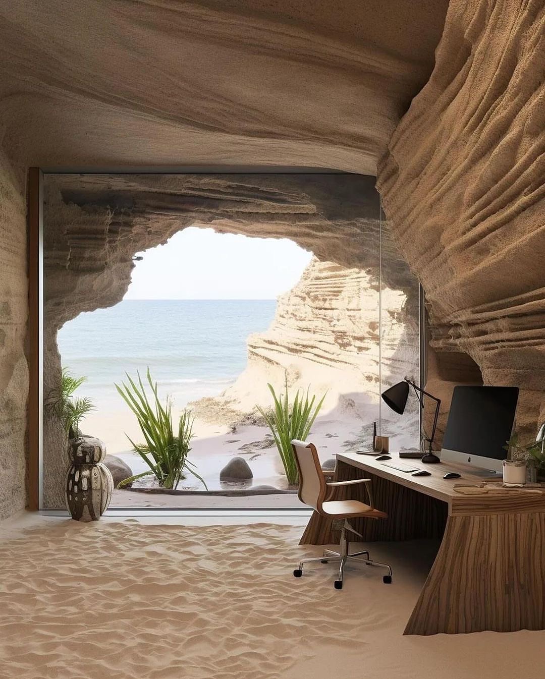 Large Coastal View Private Office