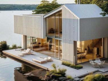 Modern Chic Lake House Home