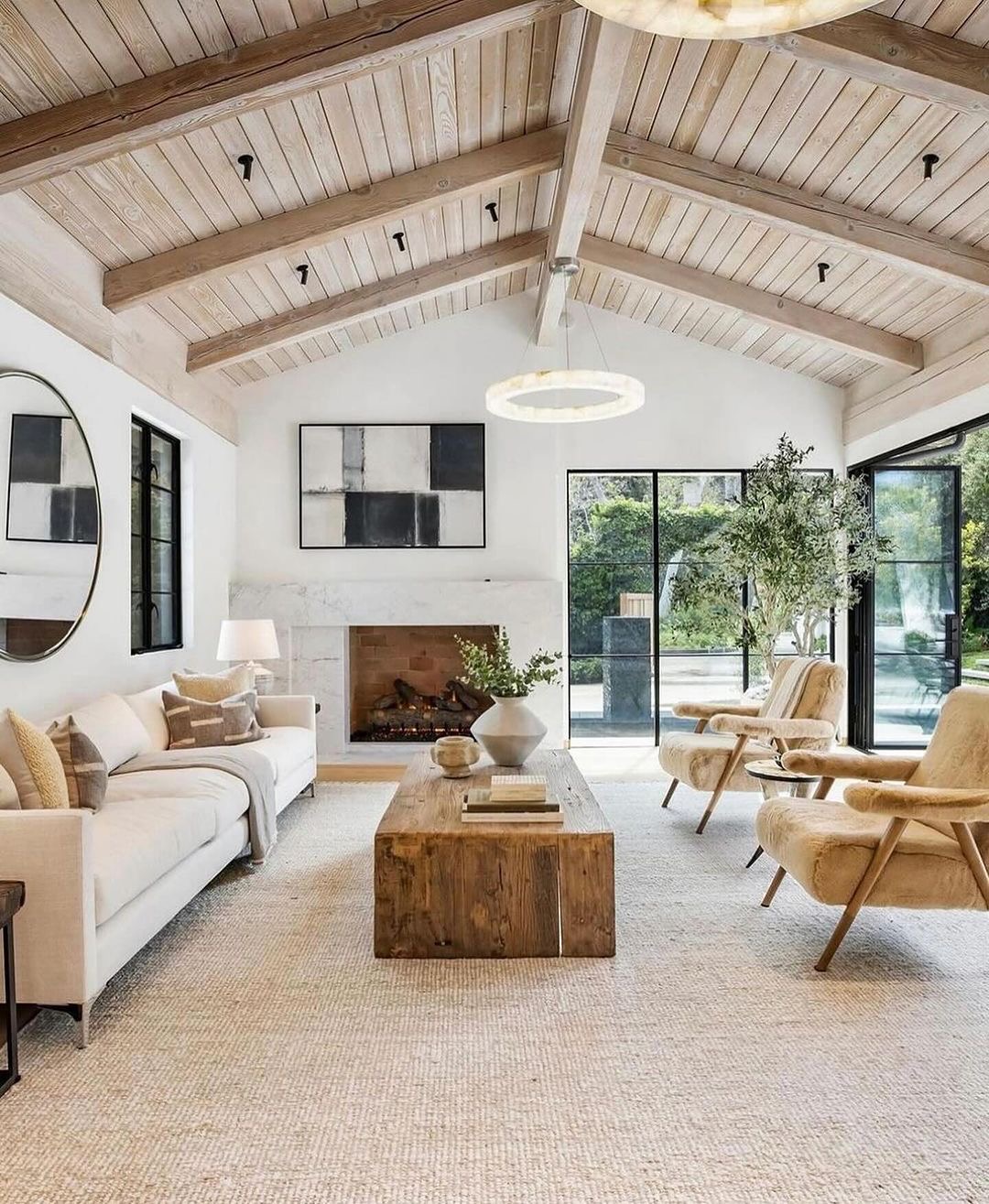 Modern Organic Dream Home Living Room