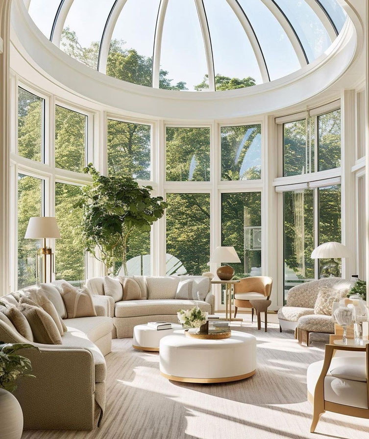 Round Dome Sunroom in Your Dream Home