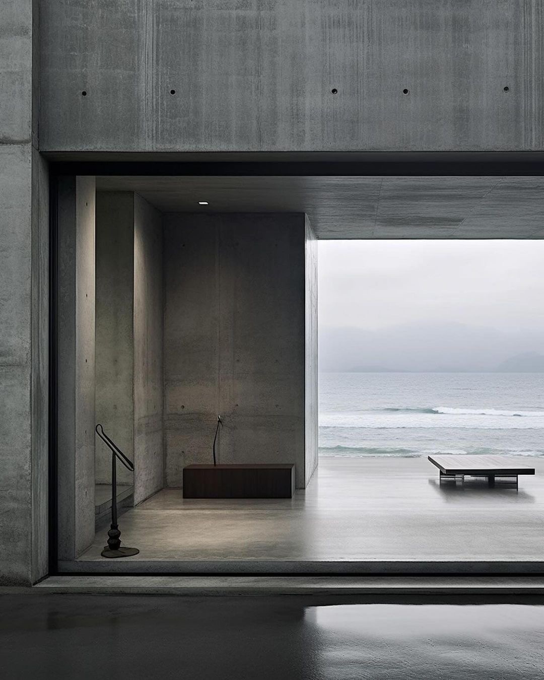 Ultra-Modern Coastal Dream Home Grand Entrance