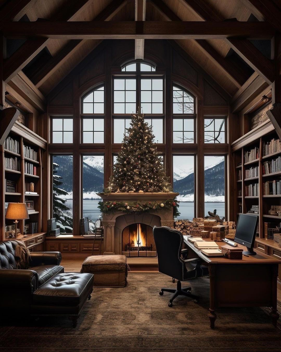 Winter Wonderland Dream Cottage Private Office