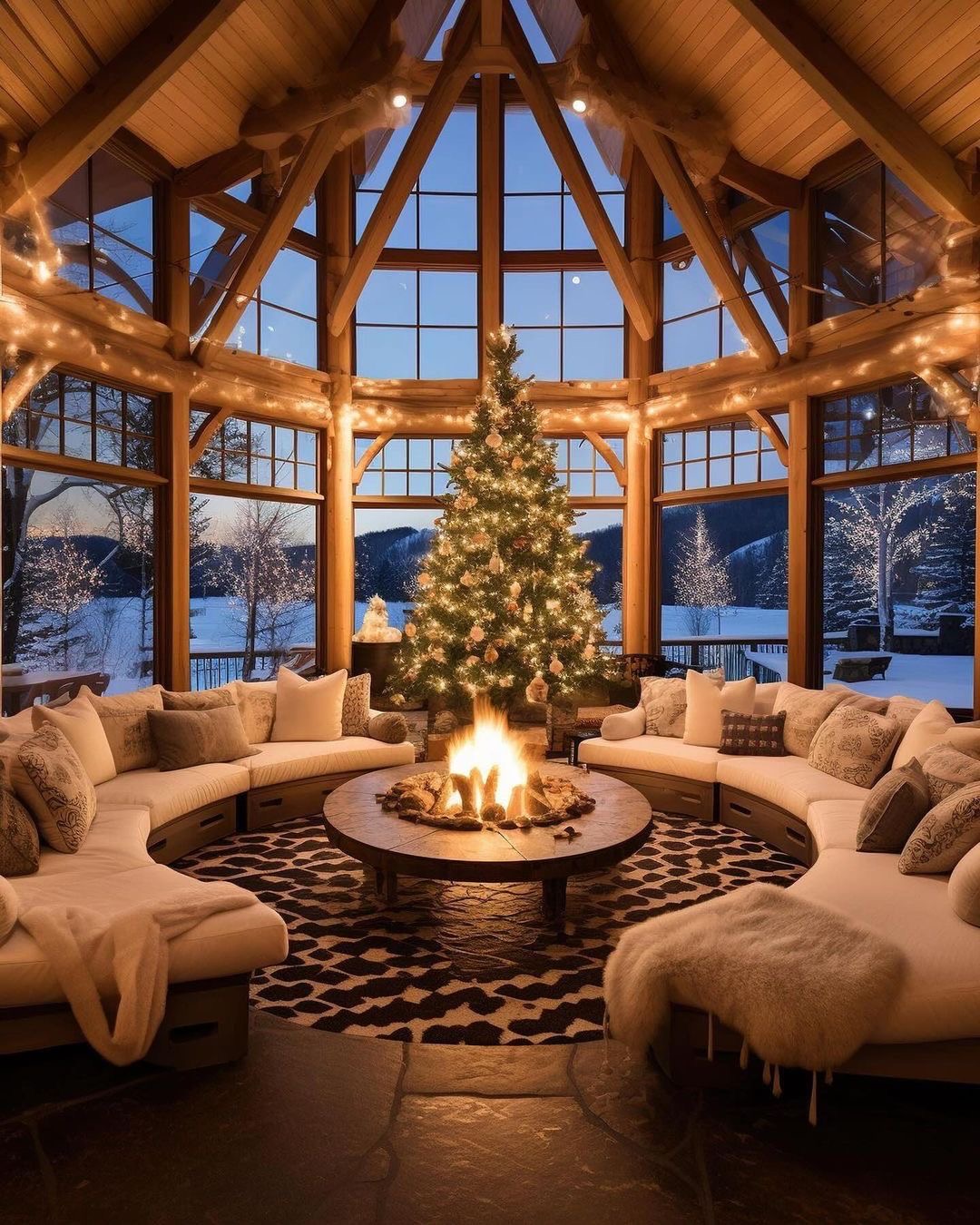 Winter Wonderland Dream Cottage Sun Room