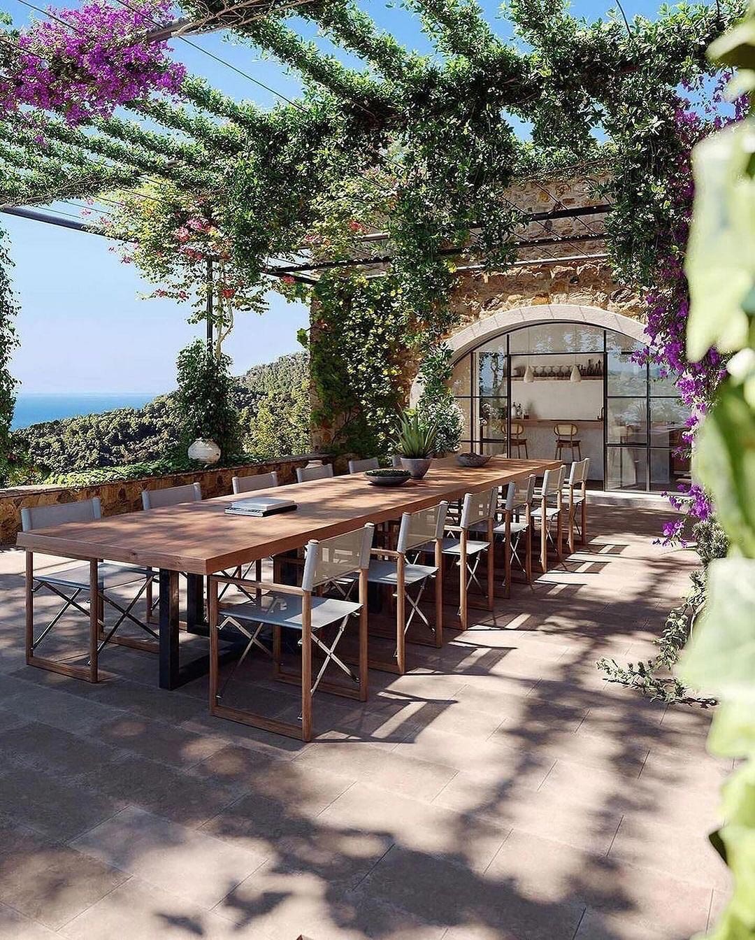 Spanish Style Dream Home outdoor patio eating dining