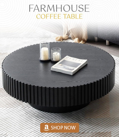 Black Round Coffee Table