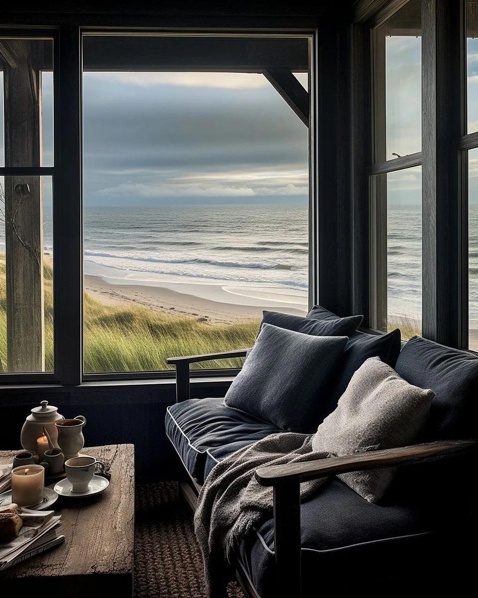 small sitting room in beach home