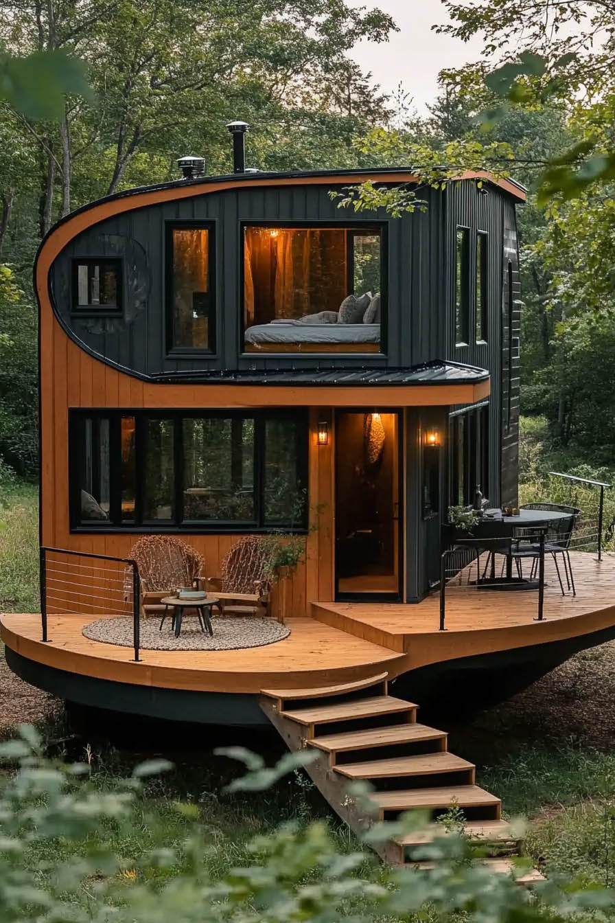 Tiny Home arched roof home