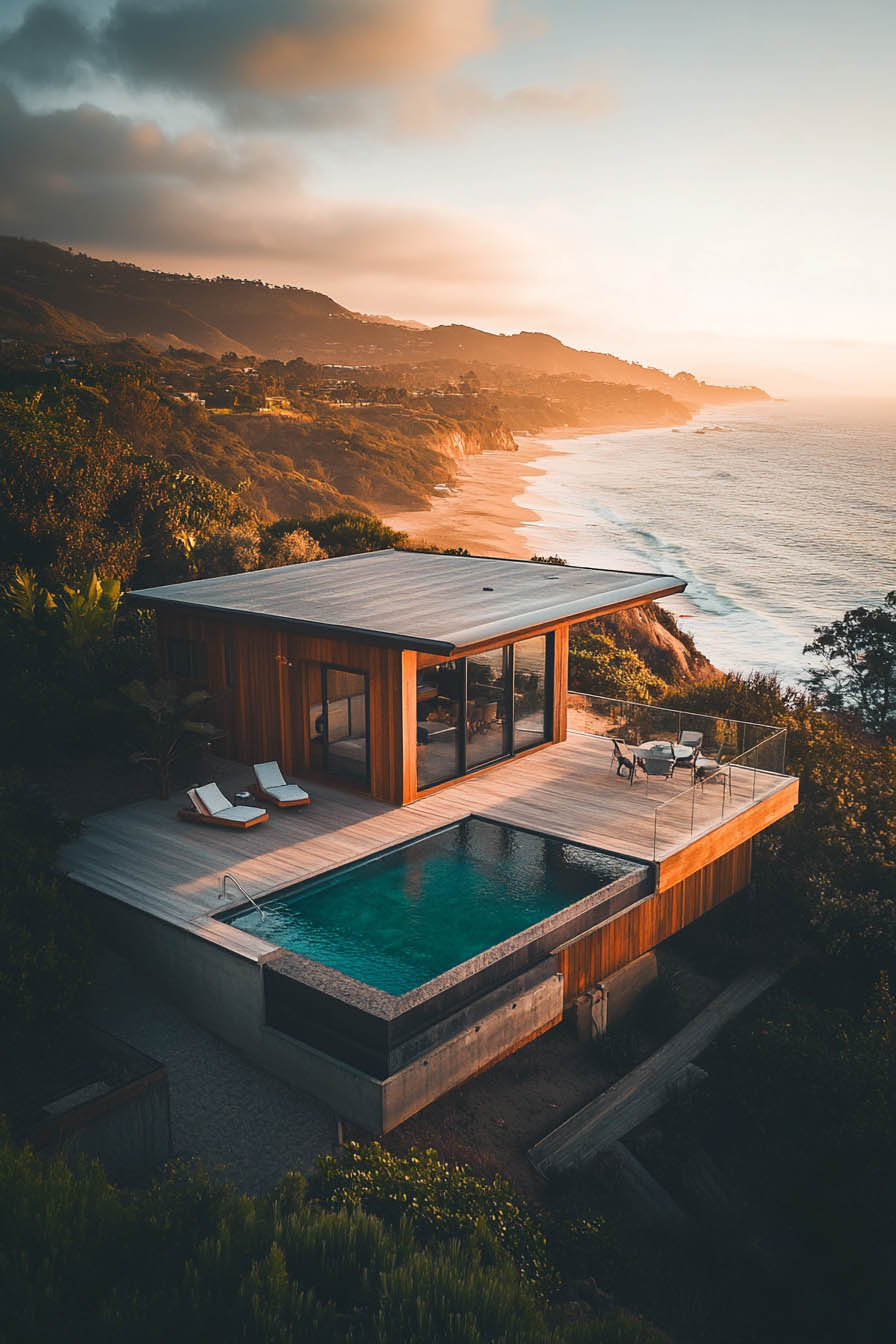 Tiny Home beach side views