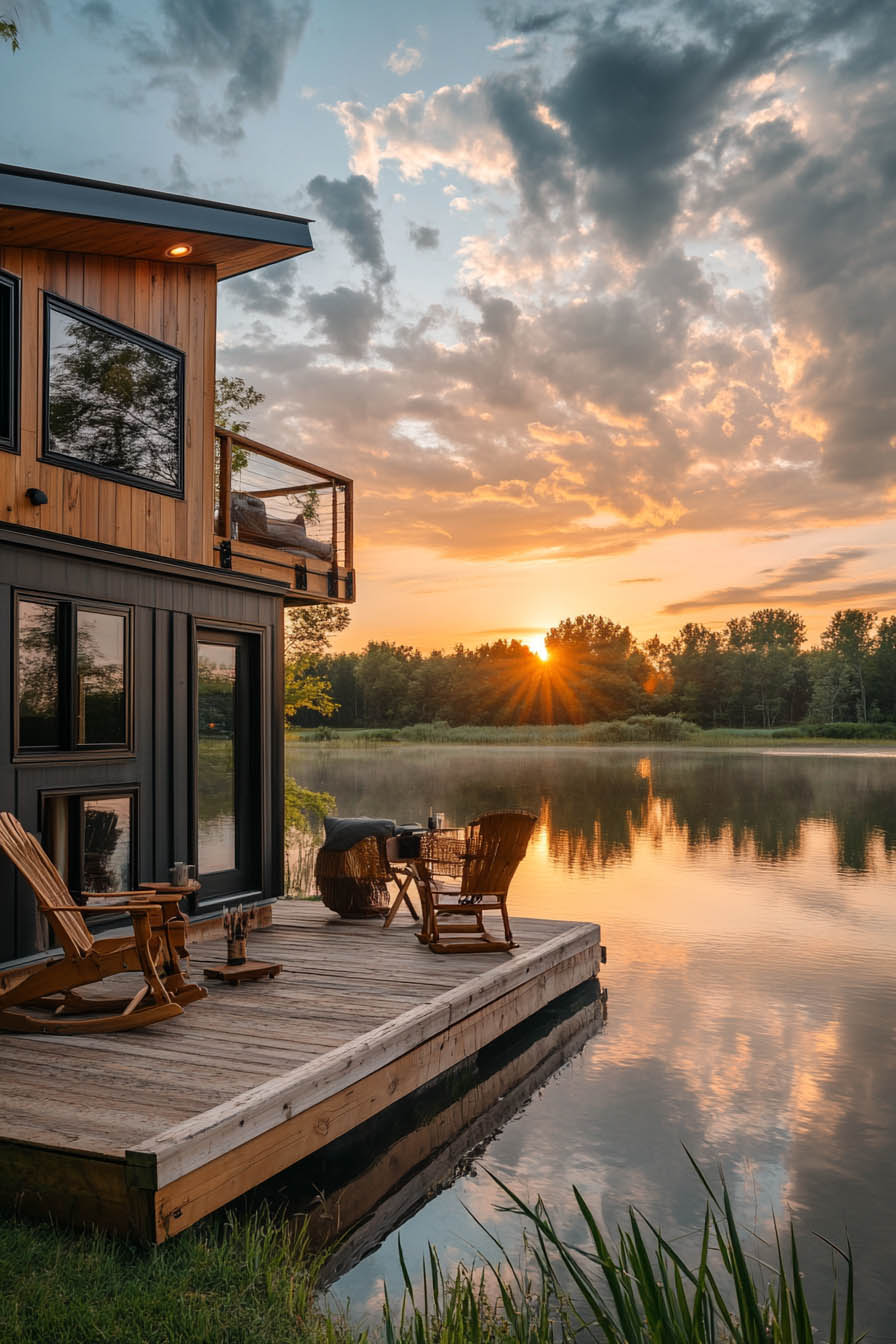 Tiny Home great sunset