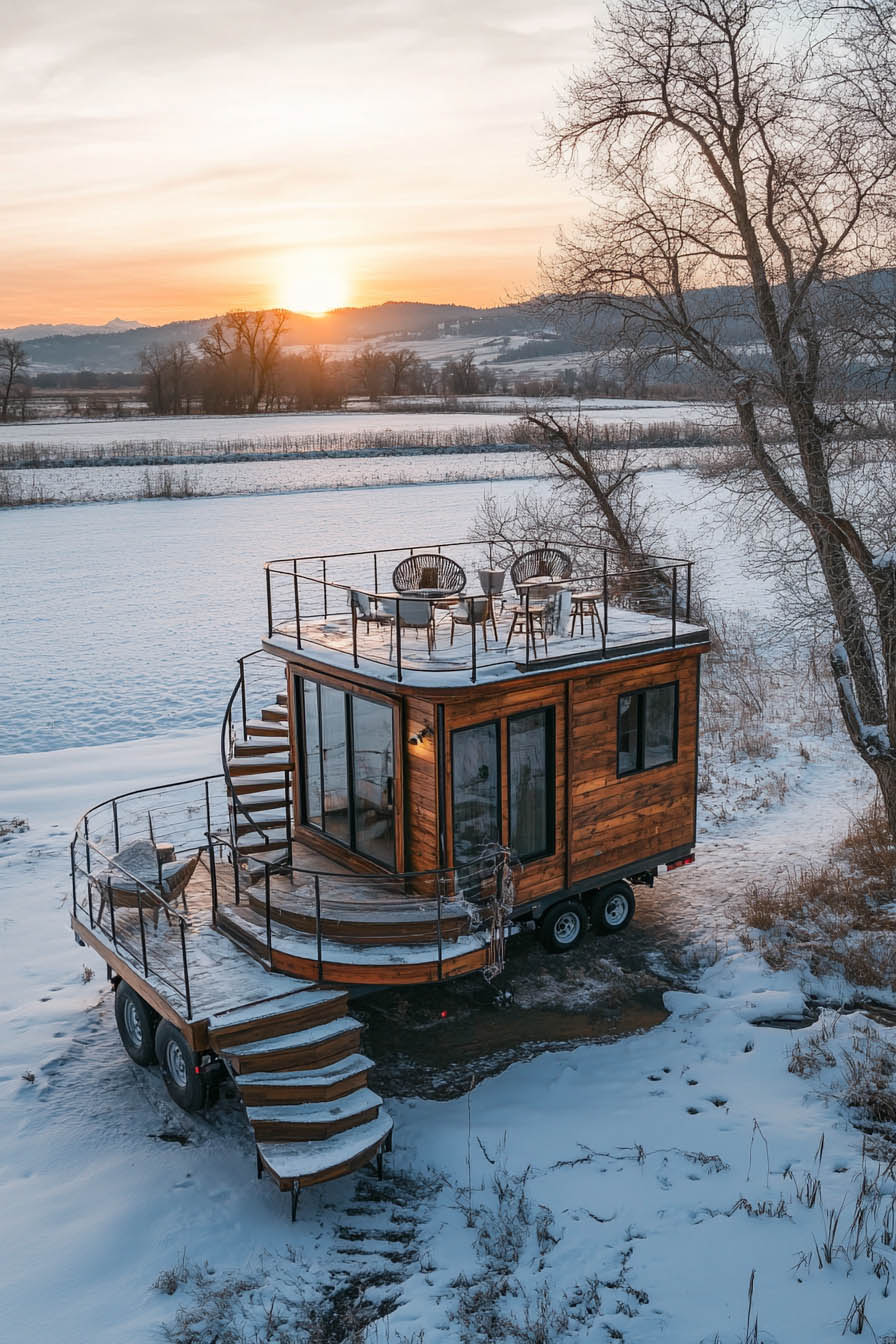 Tiny Home on wheels with stairs