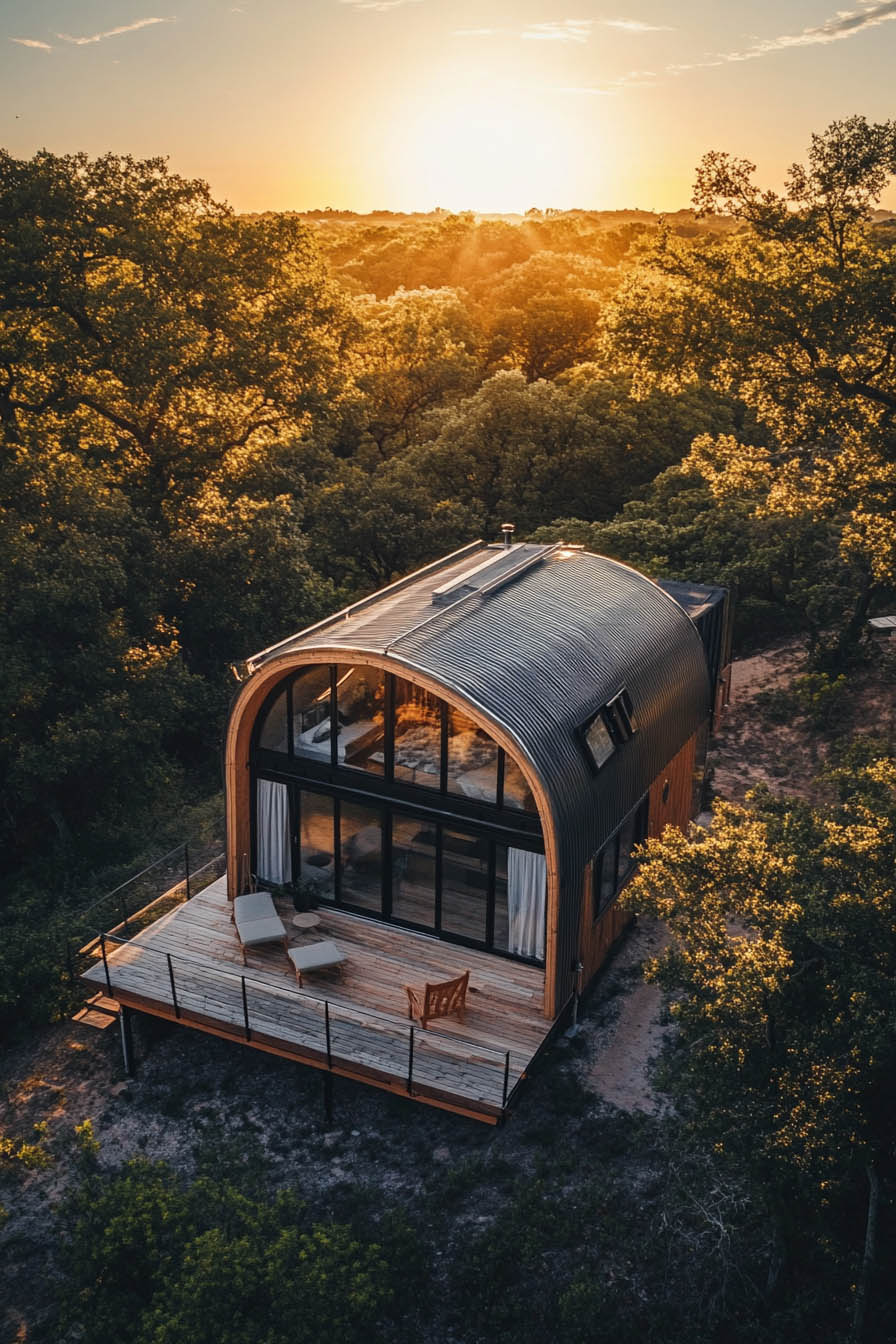 Tiny Home round arched home