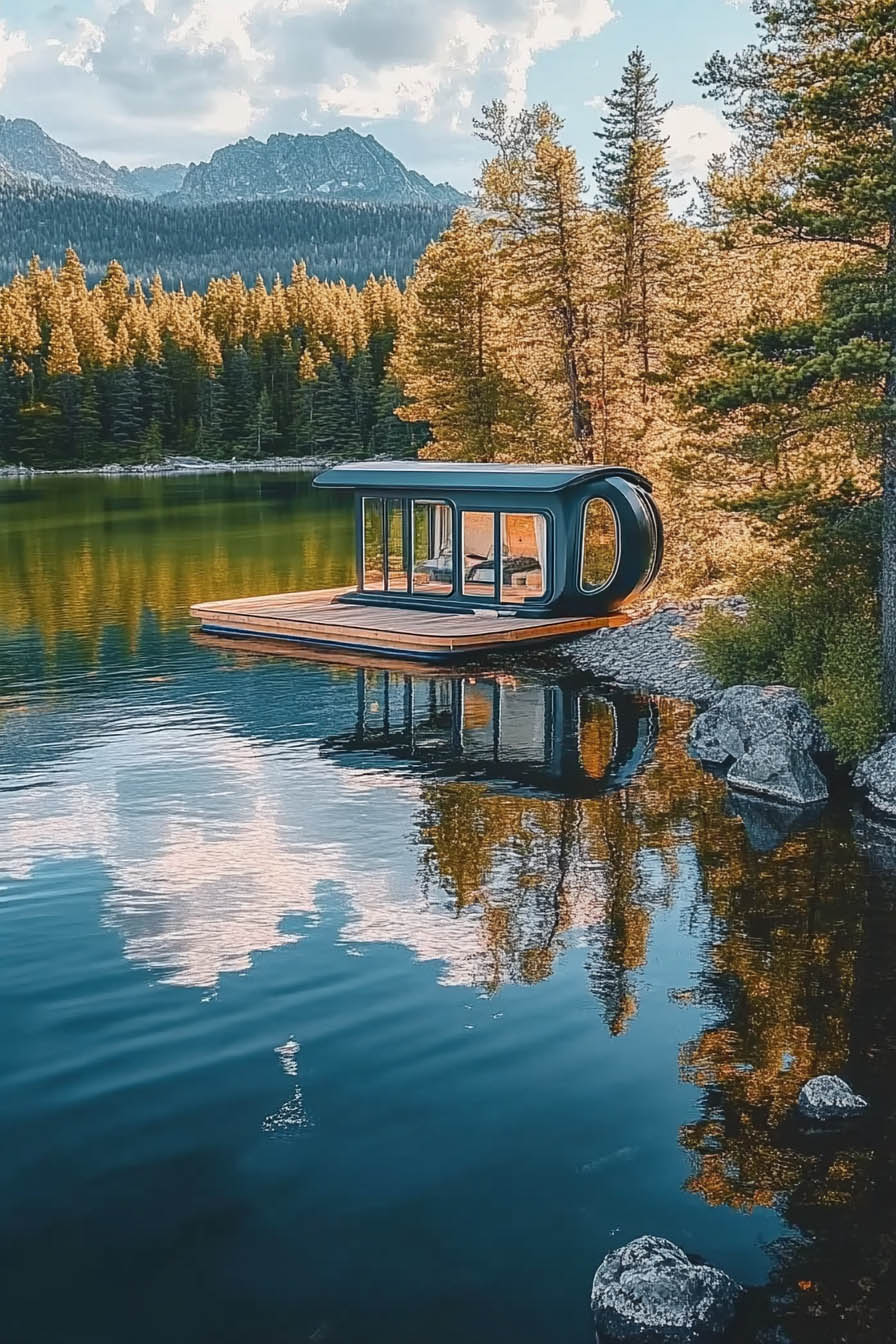 Tiny Home unique lake home design