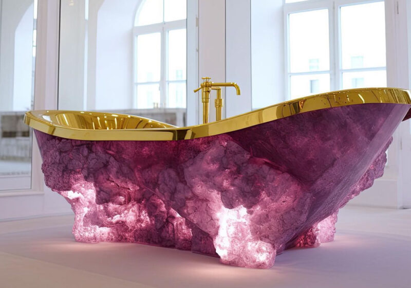 Crystal bathtub inspiration