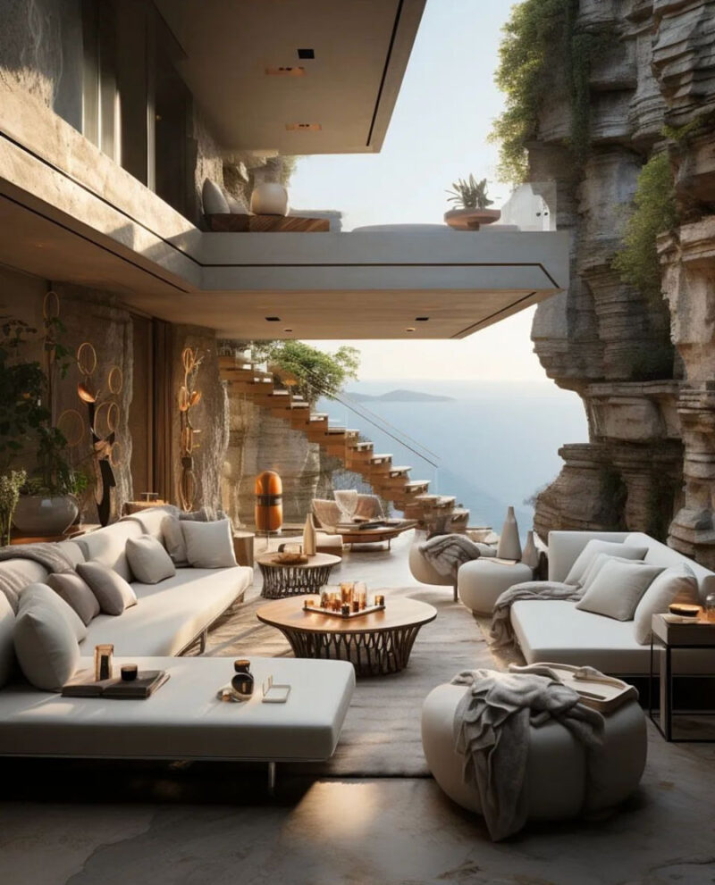 Soft Sunsets In Your Amazing Cliffside Dream Home