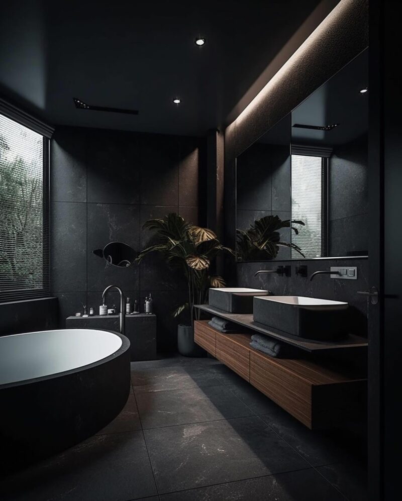 Modern Black Bathroom Design: A Timeless Elegance