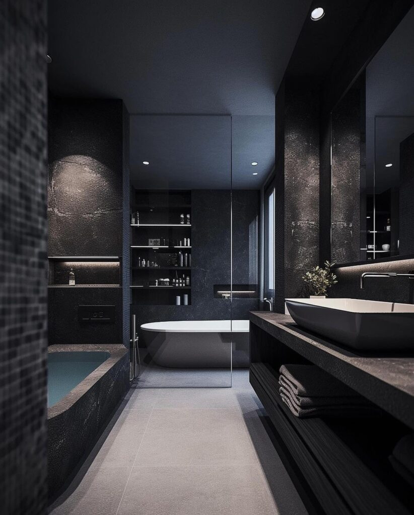 Modern Black Bathroom Design: A Timeless Elegance