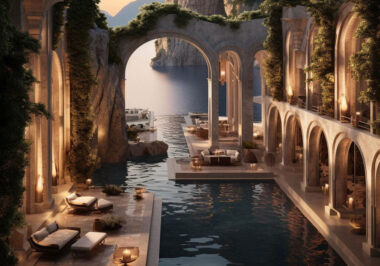 Roman-Inspired Cliffside Home: Old World Meets Modern Luxury