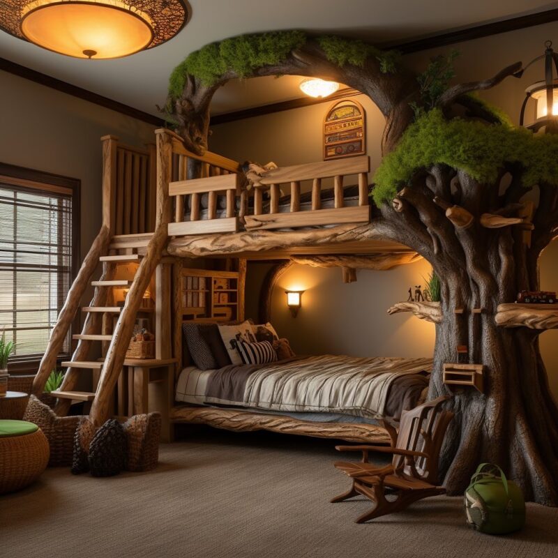 The Magic of Tree House Shaped Bunk Beds: Elevating Childhood Dreams