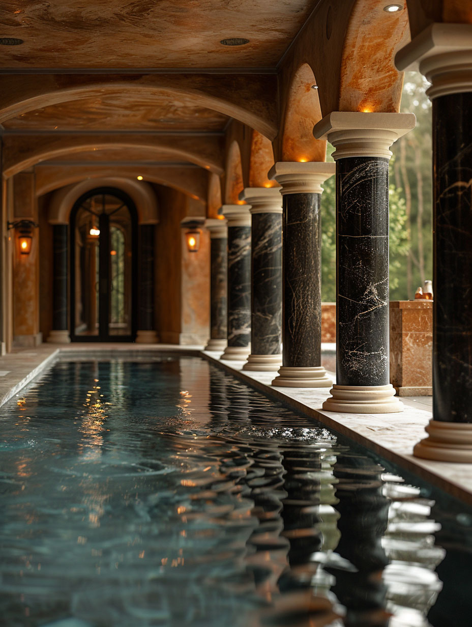 11 - shallow depth of field swimming pool photo