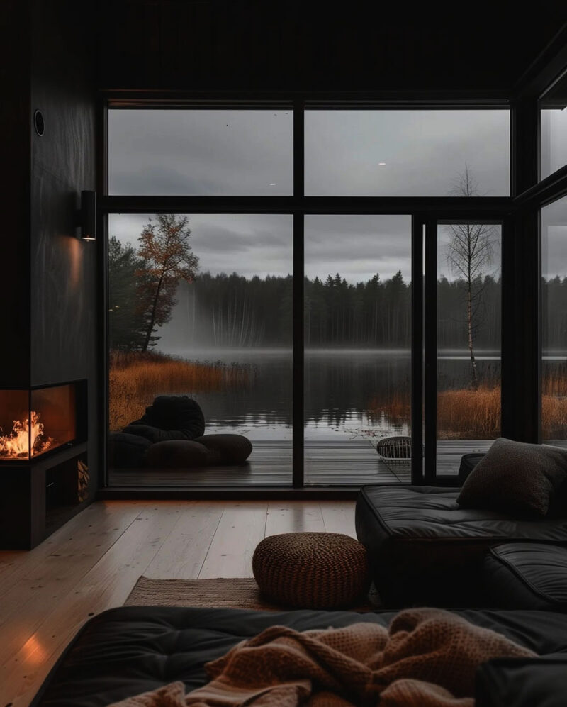 Seasonal Changes: Exploring A Secluded Lakeside Home Design