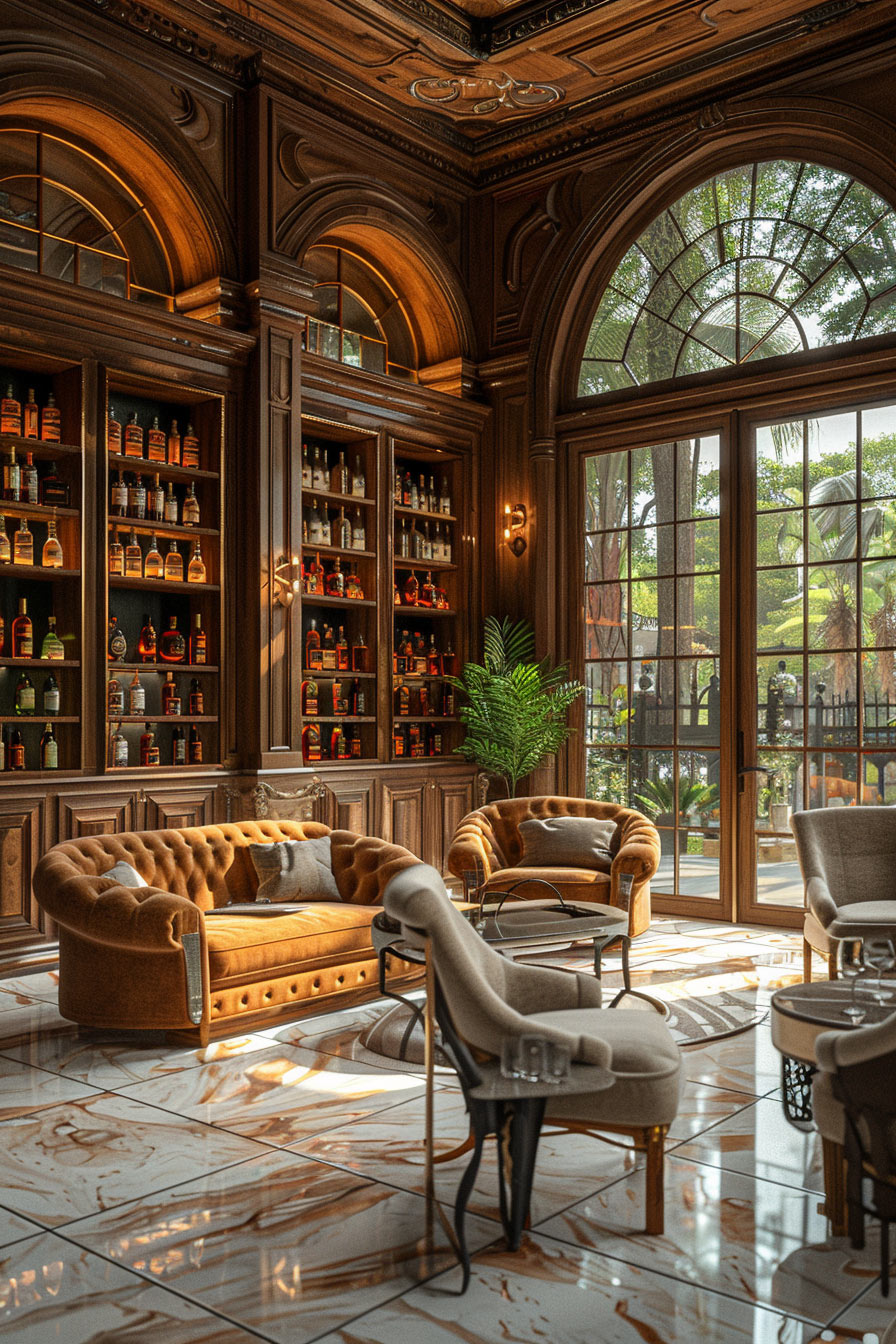 spanish-colonial Bourbon Room